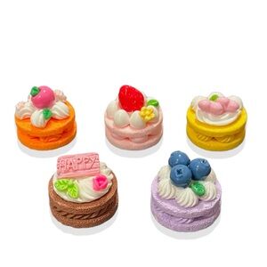 3D Cake Charms Large Resin Charms for DIY Crafts • Jewelry making